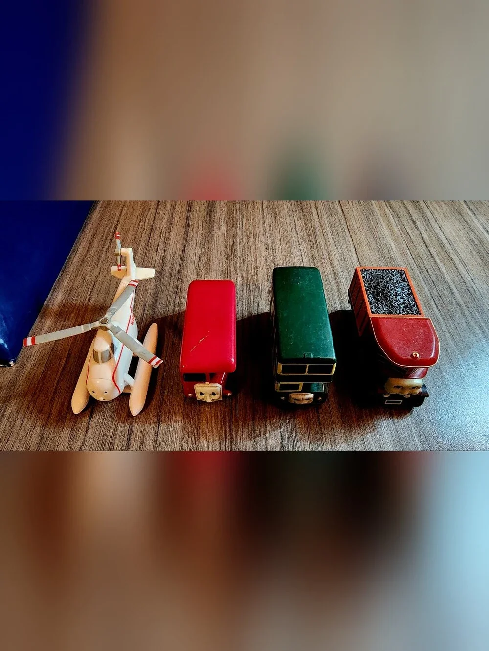 TrackMaster Motorized Vehicle Lot Bertie Bus Harold Helicopter Elizabeth Bulgy